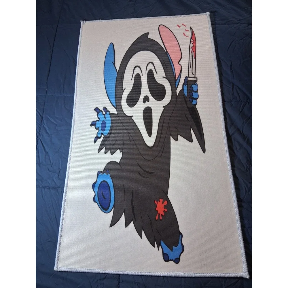 Lilo X Stitch X‎ Ghostface Scream Custom Collector's  Rug-22